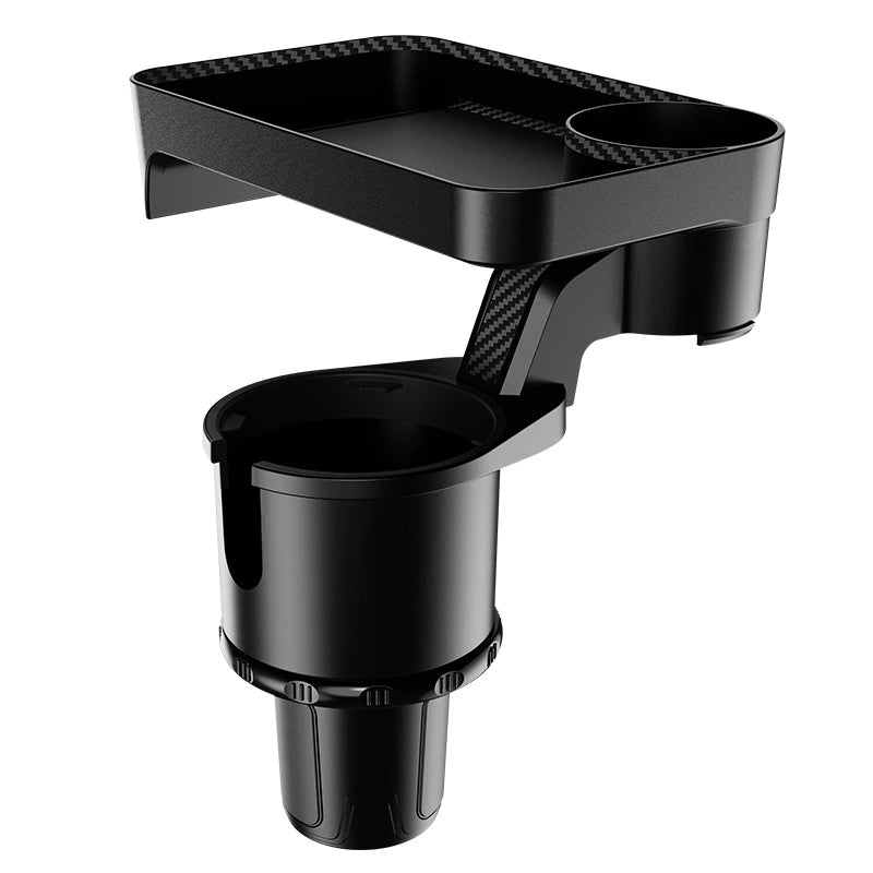 Double Car Cup Holder with Rotatable Tray Large