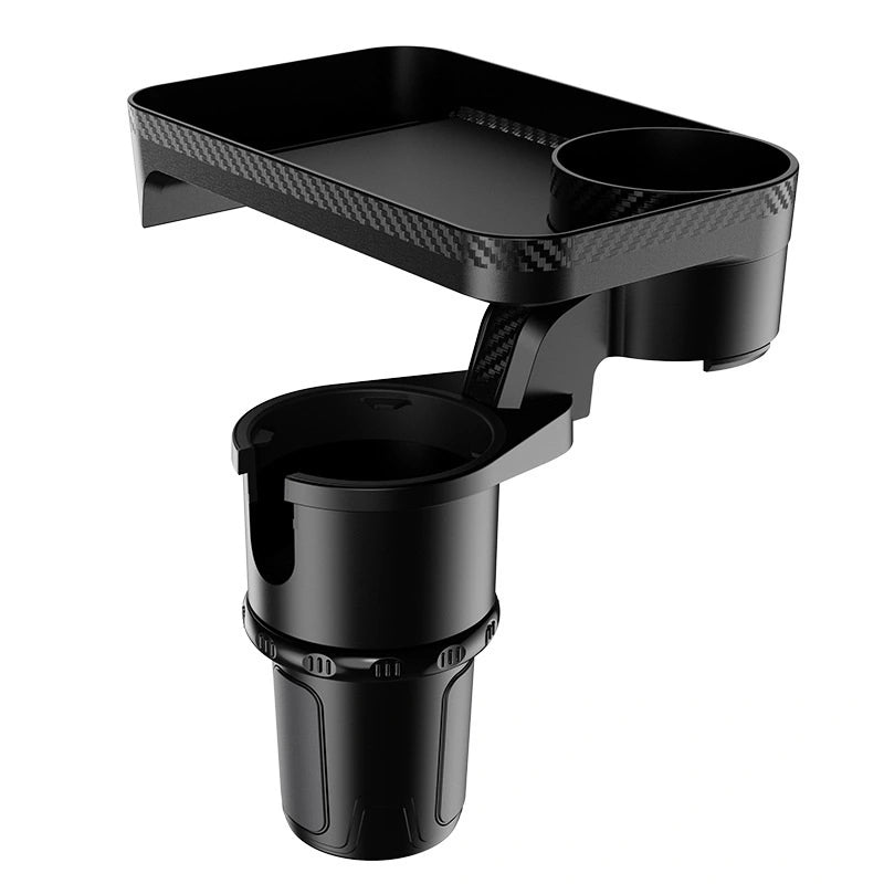 Double Car Cup Holder with Rotatable Tray Small