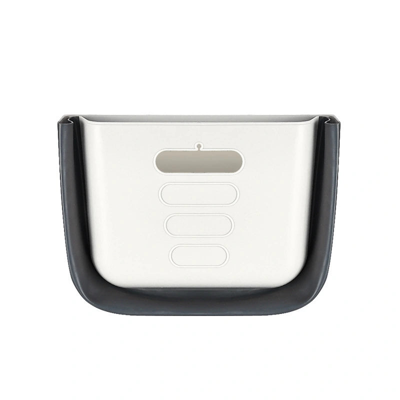 Foldable Hanging Trash Bin White