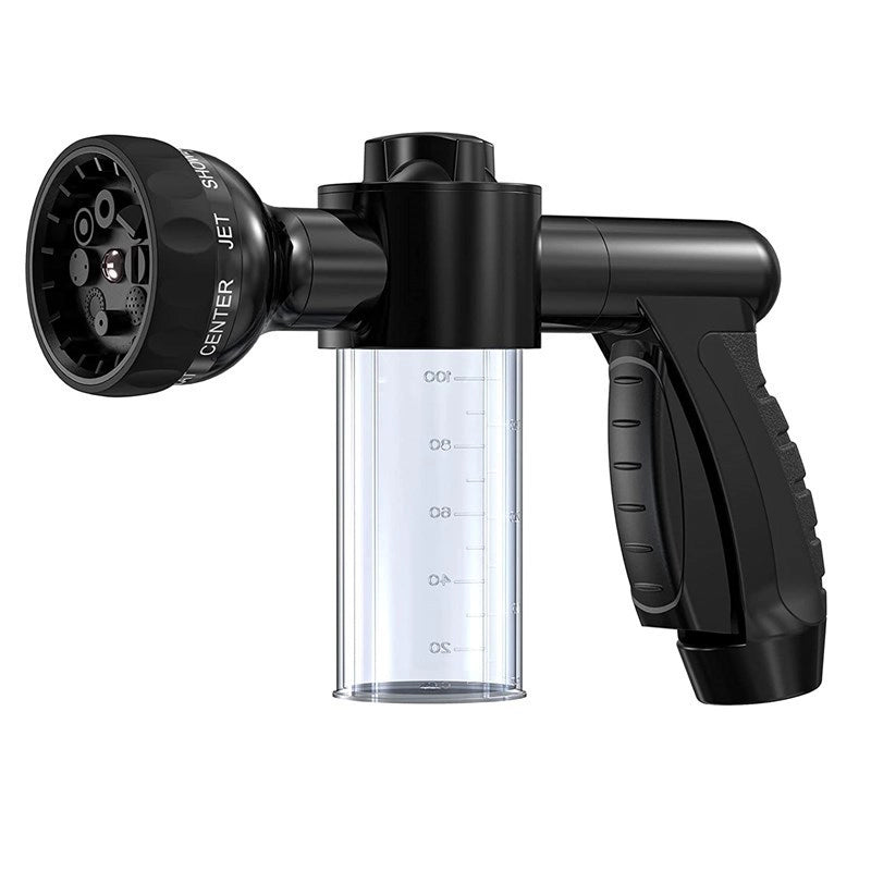Garden Spray Gun with Soap Dispenser Black