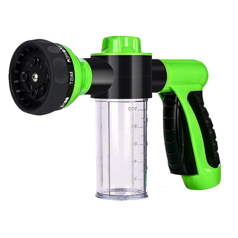 Garden Spray Gun with Soap Dispenser Green
