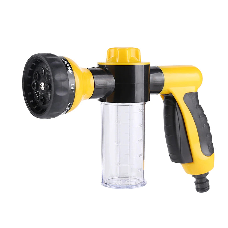 Garden Spray Gun with Soap Dispenser Yellow
