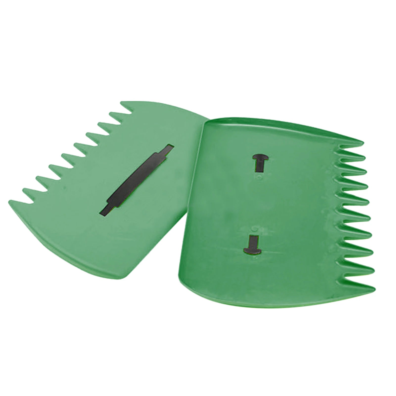 Leaf Rake Hand Scoops Green