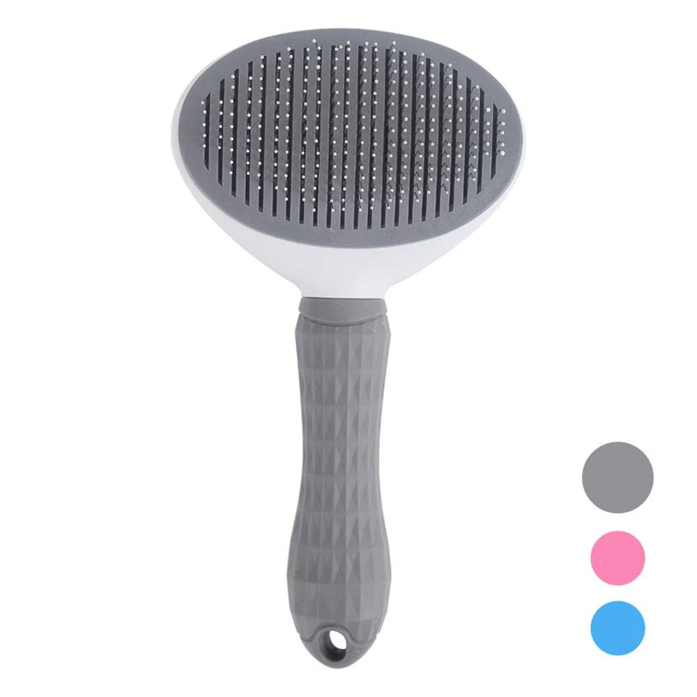 Self Cleaning Pet Brush Grey